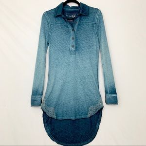 Free People Cowgirl Lace Long Sleeve Dress